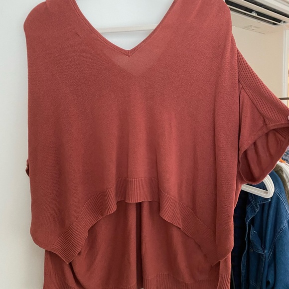Anthropologie Tops - anthropologie orange oversized blouse